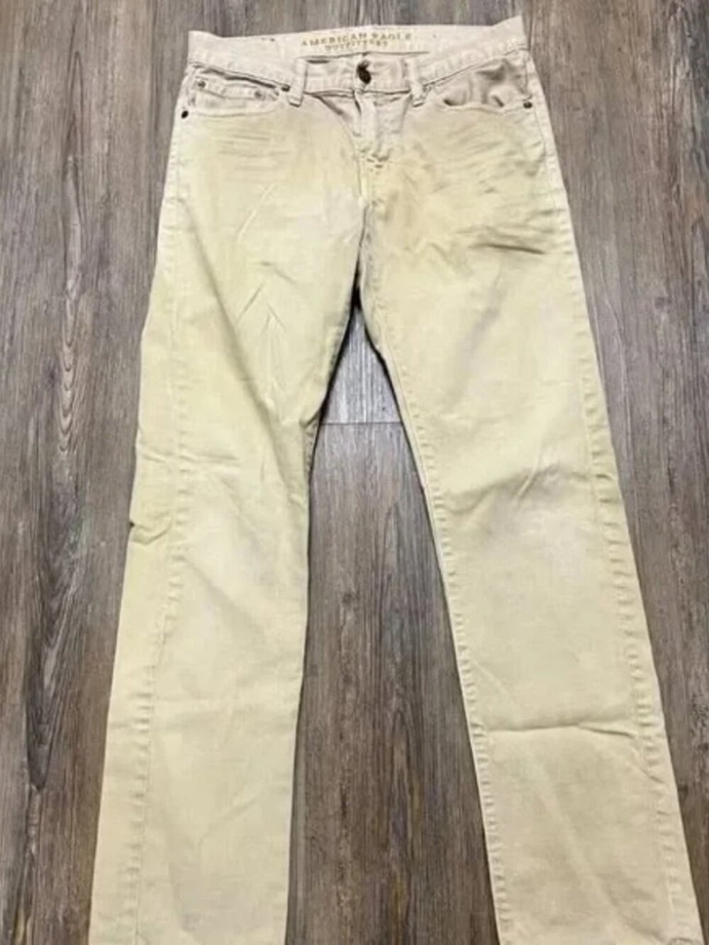American Eagle Brown Jeans - Men Size 30x34 - Slim Fit, Straight Leg